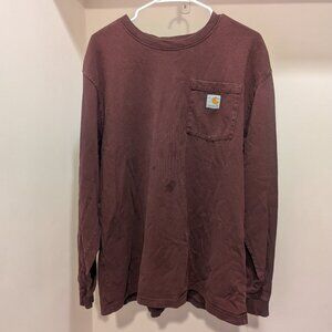 Carhartt Loose Fit Heavyweight Long-Sleeve Pocket T-Shirt - Large